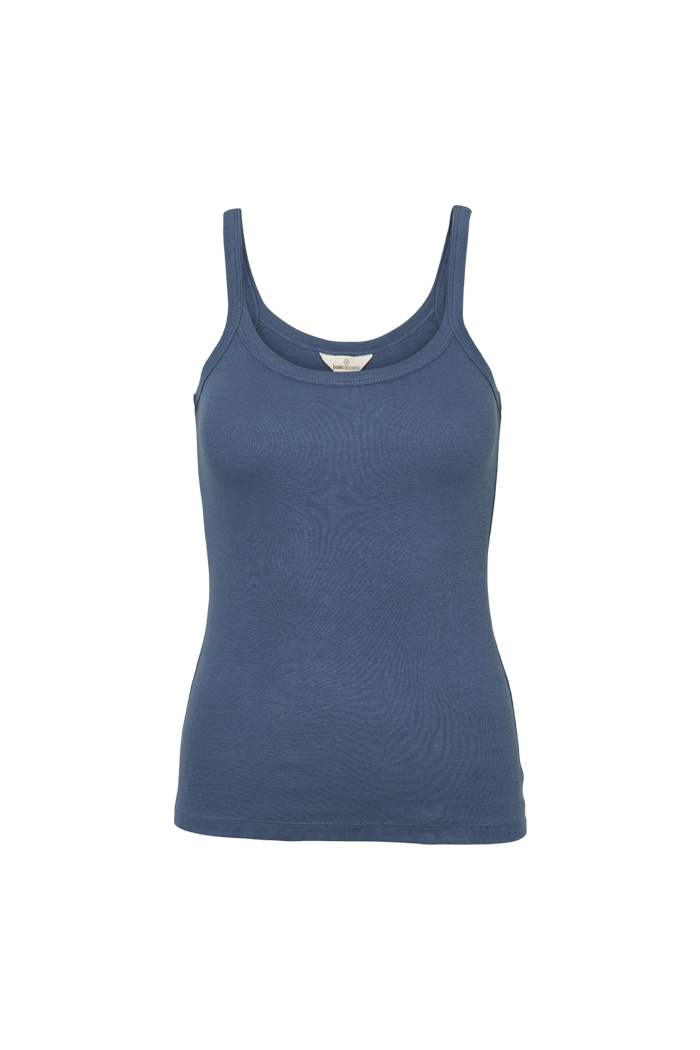 Basic Apparel Ludmilla Strap Top Toppe 421 Vintage Indigo
